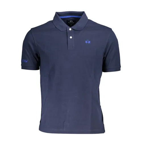 Thời trang - Áo Polo Nam La Martina Polo Shirt XMP002-PK031_BLU_07017 Màu Xanh Navy Size L - Vua Hàng Hiệu