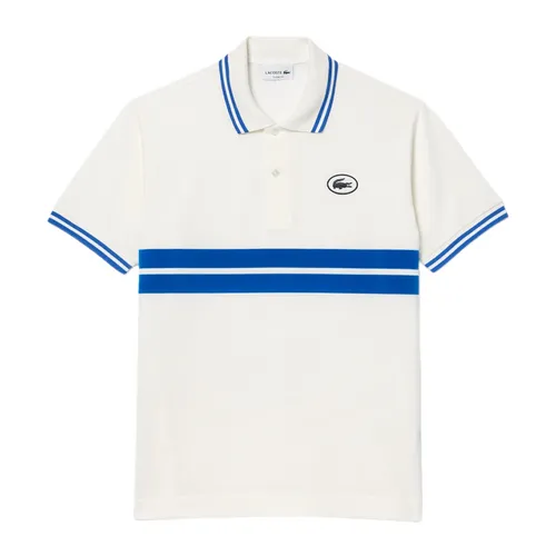 Áo Polo Nam Lacoste Men's Classic Style With Badge Shirt PH7447-IUP Màu Trắng Xanh Size 2 - Thời trang - Vua Hàng Hiệu