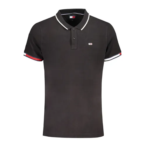 Thời trang Tommy Hilfiger Áo Polo - Áo Polo Nam Tommy Hilfiger Polo Shirt DM0DM12963_NEBDS Màu Đen Size S - Vua Hàng Hiệu