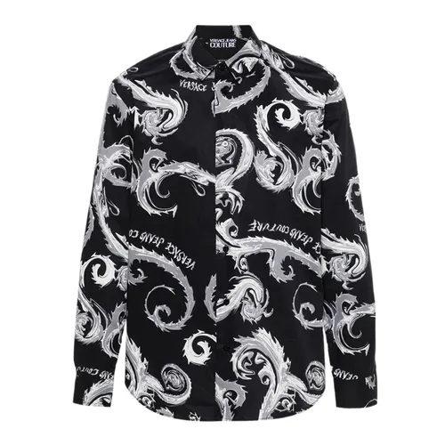 Áo Sơ Mi Nam Versace Jeans Couture Slim Fit Shirt 77GAL2S0 NS510 KJ2 Màu Đen Size 44