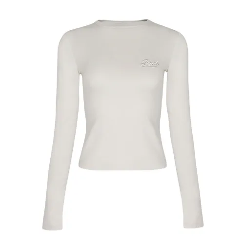 Badblood - Áo Thun Dài Tay Nữ Badblood Beyond Soft Long Sleeve Cream Màu Trắng Kem Size S - Vua Hàng Hiệu