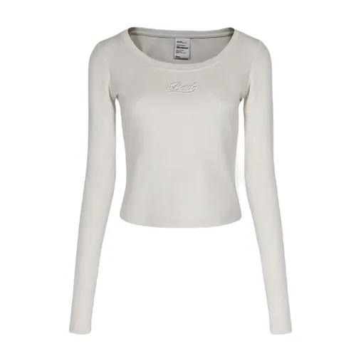 Badblood - Áo Thun Dài Tay Nữ Badblood Beyond Soft Scoop Neck Long Sleeve Cream Màu Trắng Kem Size S - Vua Hàng Hiệu