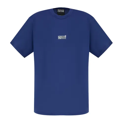 Thời trang Nam Xanh dương Áo thun - Áo Thun Nam Versace Jeans Couture T-shirt 77GAHT08 CJ00T 238 Màu Xanh Dương Size L - Vua Hàng Hiệu