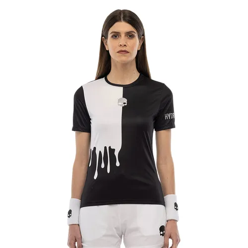 Pickleball Hydrogen - Áo Thun Nữ Hydrogen Pickleball Drip Tech T-Shirt TT1018-118 Màu Đen Trắng Size XS - Vua Hàng Hiệu