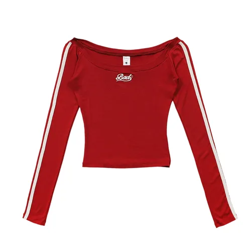 Badblood Nữ - Áo Trễ Vai Nữ Badblood Barbara Off-Shoulder Top Red W-Tee24-044 Màu Đỏ Size S - Vua Hàng Hiệu