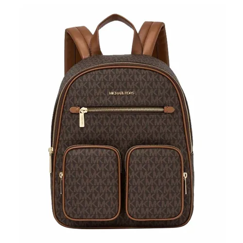 Balo Nữ Michael Kors MK Jet Set Pocket Backpack Medium 35T4GTTB6B Màu Nâu