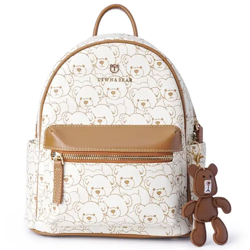 Balo Nữ TTWN BEAR TN3170-27450 Beige Large Backpack Plush Bears Màu Be Nâu Size L