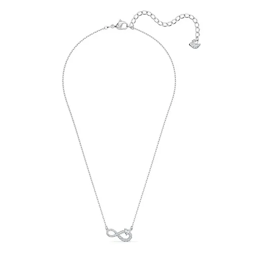 Dây Chuyền Nữ Swarovski Infinity Necklace Infinity, White, Rhodium Plated 5520576 Màu Bạc