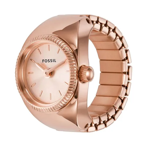 Đồng hồ - Đồng Hồ Dạng Nhẫn Nữ Fossil Watch Ring Two-Hand ES5247 Màu Vàng Hồng - Vua Hàng Hiệu