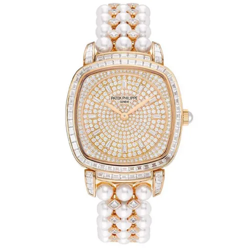 Đồng hồ - Đồng Hồ Nữ Patek Philippe Gondolo 7042/100R-010 Màu Vàng Trắng - Vua Hàng Hiệu