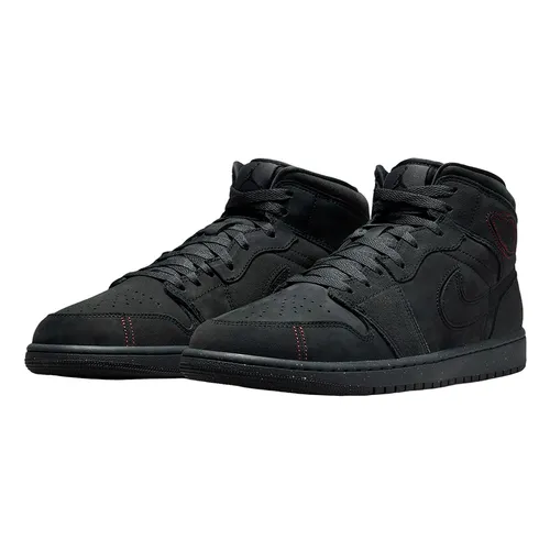 Giày Thể Thao Nam Nike Air Jordan 1 Mid SE Craft FD8634-001 Màu Đen Size 45 - Giày - Vua Hàng Hiệu