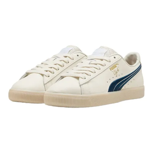 Giày Puma Kem Giày thể thao - Giày Thể Thao Puma Clyde Classics Sneakers 398568_01 Màu Kem Size 40 - Vua Hàng Hiệu