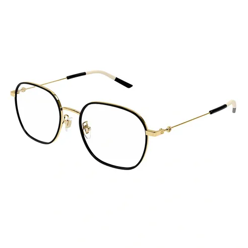 Gọng Kính Unisex Gucci GG1198OA 003 Màu Đen - Vàng - Kính mắt - Vua Hàng Hiệu