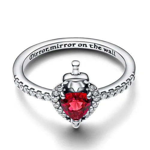 Nhẫn Nữ Pandora Disney X Pandora Silver Ring Red Heart 193422C01 Màu Bạc Đỏ Size 48 - Trang sức - Vua Hàng Hiệu
