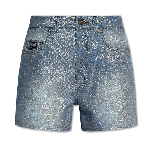 Thời trang - Quần Short Nữ Versace Jeans Couture Shorts 76HAD514 DS013M30 904 Màu Xanh Denim Size 24 - Vua Hàng Hiệu