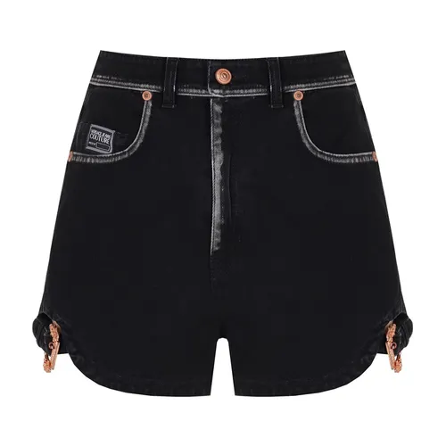 Thời trang - Quần Short Nữ Versace Jeans Couture Shorts 76HAD522 DW060D24 909 Màu Đen Size 24 - Vua Hàng Hiệu
