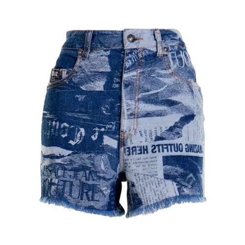 Thời trang - Quần Short Nữ Versace Jeans Couture Shorts 76HAD54C DW074SS0 904 Màu Xanh Navy Size 25 - Vua Hàng Hiệu