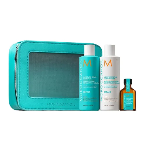 Chăm sóc tóc Bộ sản phẩm - Set Dầu Gội Và Xả Moroccanoil Dưỡng Ẩm Tóc Repair Set 4 Món - Vua Hàng Hiệu