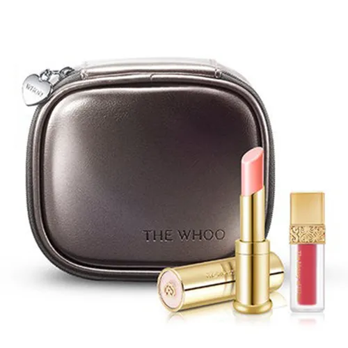 Son Môi Set Quà tặng - Set Son Dưỡng Môi Whoo Gongjinhyang Glow Lip Balm Special Pink 3 Món - Vua Hàng Hiệu