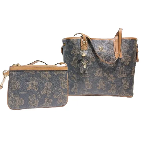Set Túi Tote + Túi Đeo Vai Nữ TTWN BEAR TN3486-28190 Màu Nâu Đen