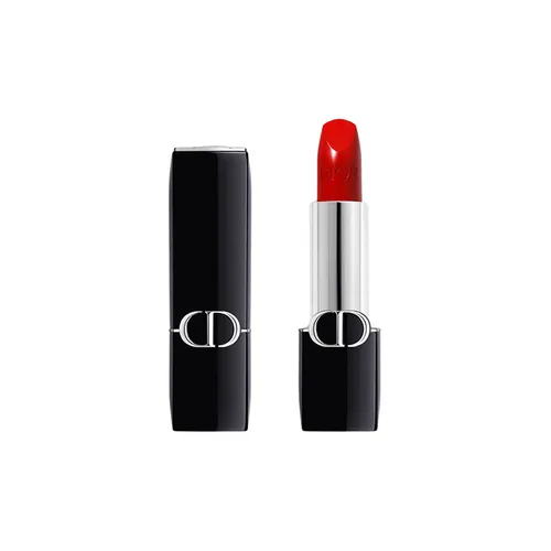 Son Dior Rouge Lipstick Floral Lip Care Long Wear Satin Mini 999 Màu Đỏ Tươi ( Bản mới) 1.5g