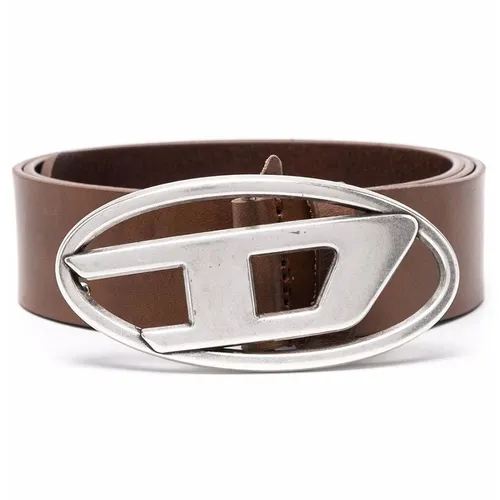 Thắt lưng Diesel - Thắt Lưng Nam Diesel Brown 1DR Logo Buckle Leather Belt Diesel Men X08516PR666T2348 Màu Nâu Size 75 - Vua Hàng Hiệu