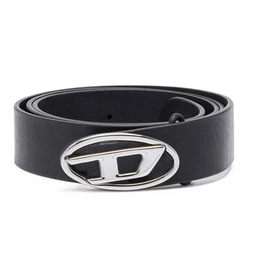 Thắt lưng Diesel - Thắt Lưng Nam Diesel Oval D Logo B-1DR Layer Mat And Shiny Black Leather Belt X09813PR271T8013 Màu Đen Size 90 - Vua Hàng Hiệu