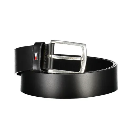 Thắt lưng Tommy Hilfiger - Thắt Lưng Nam Tommy Hilfiger Leather Belt AM0AM12054_NEBDS Màu Đen Size 95 - Vua Hàng Hiệu