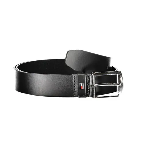 Thắt lưng Tommy Hilfiger - Thắt Lưng Nam Tommy Hilfiger Leather Belt AM0AM12546_NEBDS Màu Đen Size 90 - Vua Hàng Hiệu