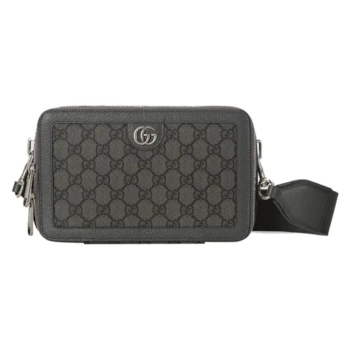 Túi xách Túi đeo chéo - Túi Đeo Chéo Nam Gucci GG Supreme Canvas Gray Ophidia Shoulder Bag ‎771174 2ZGMN 1244 Màu Xám - Vua Hàng Hiệu