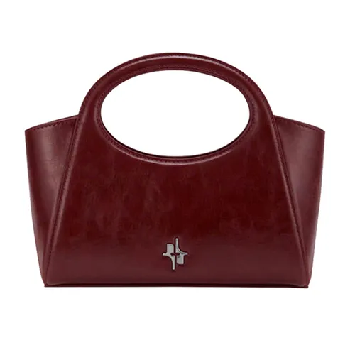 Find Kapoor - Túi Đeo Chéo Nữ Find Kapoor Market Bag 20 Burgundy Màu Đỏ - Vua Hàng Hiệu