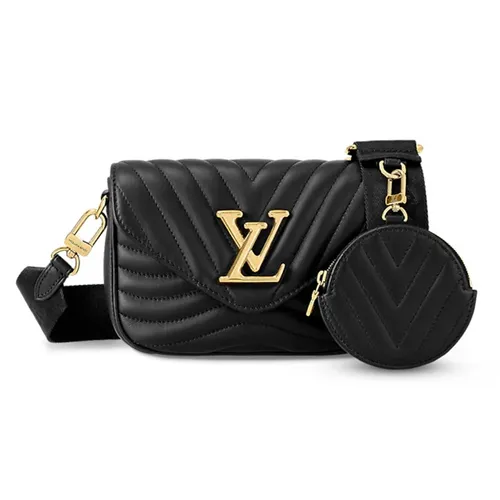 Túi xách - Túi Đeo Chéo Nữ Louis Vuitton LV Wave Multi Pochette M56461 Màu Đen - Vua Hàng Hiệu