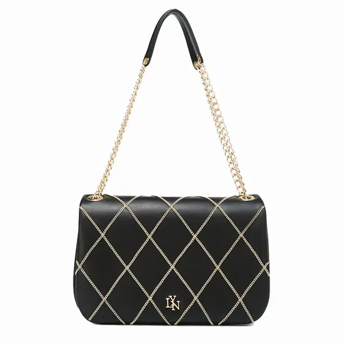 Túi Đeo Chéo Nữ Lyn Tina L Shoulder Bags LL24FBF099 Màu Đen - Túi xách - Vua Hàng Hiệu