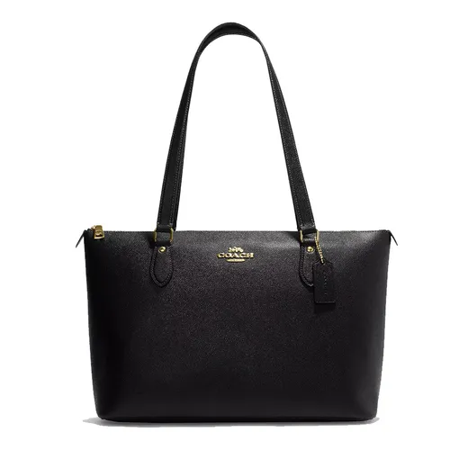 Túi Đeo Vai Nữ Coach Crossgrain Leather New Gallery Tote Bag CV402 Màu Đen