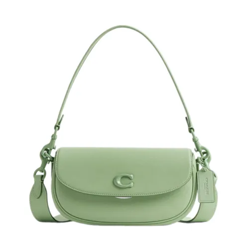 Túi xách - Túi Đeo Vai Nữ Coach Emmy Saddle Shoulder Bag CR666 Màu Xanh - Vua Hàng Hiệu