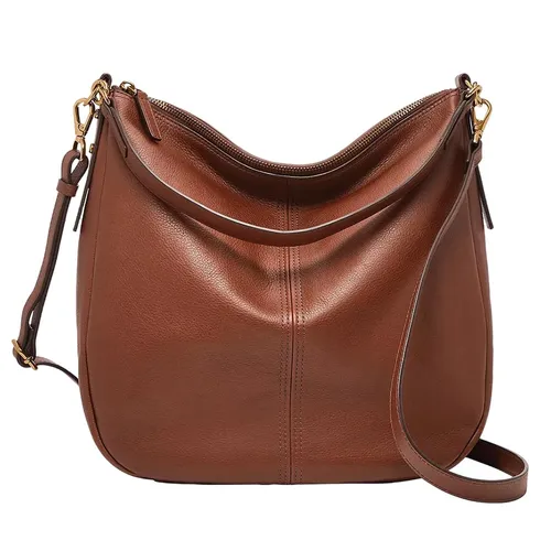 Túi Đeo Vai Nữ Fossil Jolie Leather Hobo Bag ZB1434200 Màu Nâu