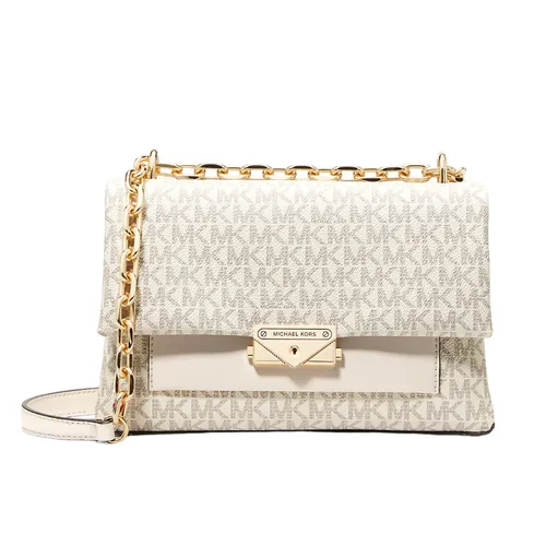 Michael Kors - Túi Đeo Vai Nữ Michael Kors MK Cece Medium Logo Shoulder Bag 35F2G0EF8B Màu Trắng - Vua Hàng Hiệu