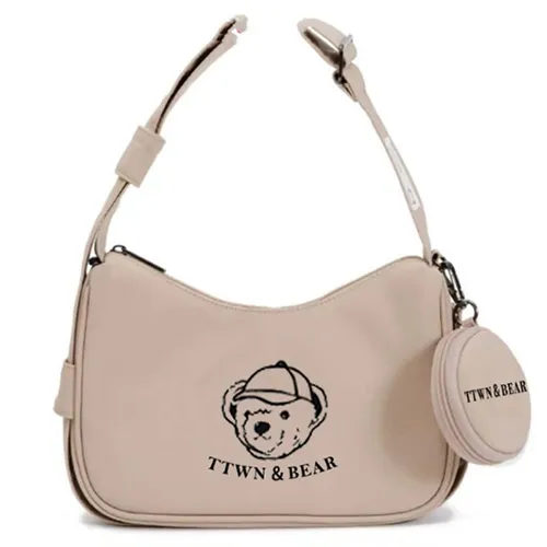 Túi Đeo Vai Nữ TTWN Bear Original TN3740-10030 Tas Sling Màu Trà Sữa