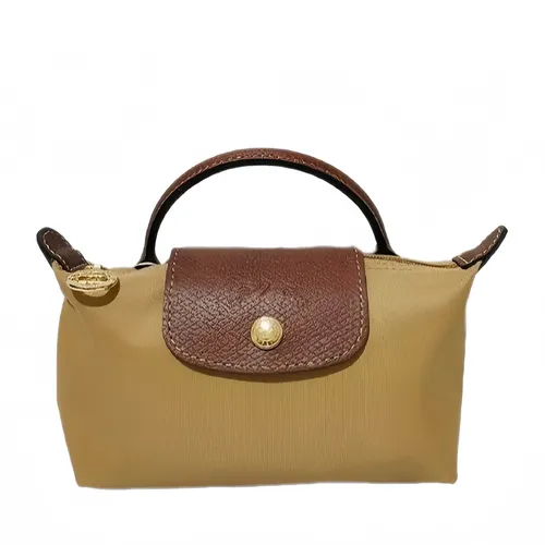Túi xách - Túi Xách Nữ Longchamp Le Pliage Original Pouch with Handle Fawn Màu Nâu - Vua Hàng Hiệu