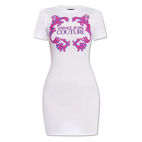Váy Body Nữ Versace Jeans Couture Printed Dress 76HAOG02 CJ02G 003 Màu Trắng Họa Tiết Size XS