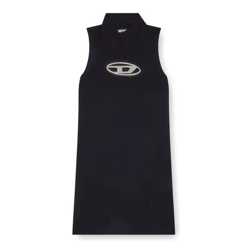 Váy Diesel M-Onerva Short Dress With Cut-Out And Logo Plaque A094630DLAX9XX Màu Đen Trắng Size XS - Thời trang - Vua Hàng Hiệu