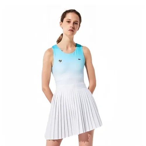 Váy Thể Thao Lacoste Pickleball Sport Roland Garros Asymmetrical Dress Màu Trắng - Xanh - Pickleball - Vua Hàng Hiệu