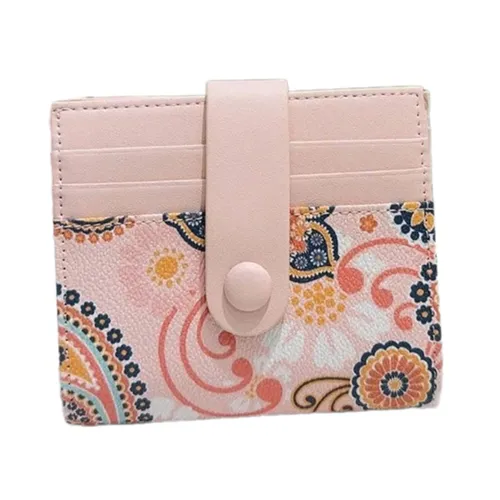 Ví Đựng Thẻ Bấm Cúc Nữ Venuco Card Holder P30W76 Màu Hồng - Túi xách - Vua Hàng Hiệu
