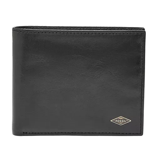 Túi xách - Ví Nam Fossil Ryan Rfid Large Coin Pocket Bifold ML3736001 Màu Đen - Vua Hàng Hiệu