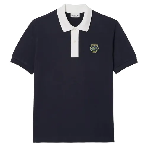 Lacoste - Áo Polo Nam Lacoste Badge Shirt PH7369 EL5 Màu Xanh Đen Size 2 - Vua Hàng Hiệu