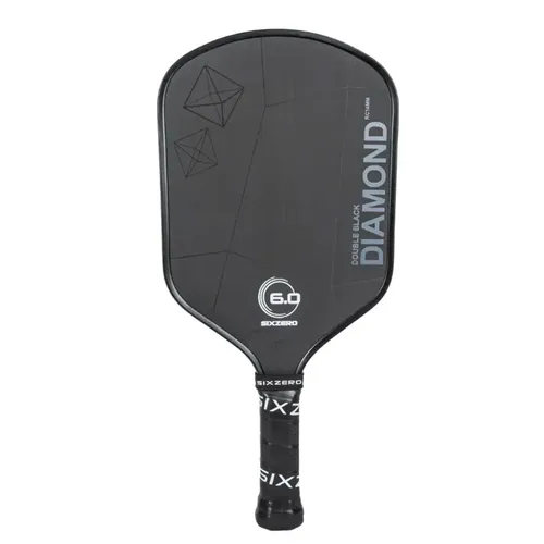 Vợt Pickleball Six Zero Double Black Diamond Control 16mm Màu Đen - Pickleball - Vua Hàng Hiệu