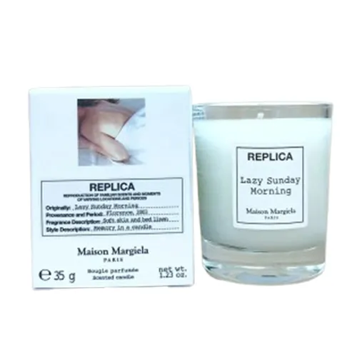 Nến thơm Pháp - Nến Thơm Maison Margiela Replica Lazy Sunday Morning Mini Scented Candle 35g - Vua Hàng Hiệu