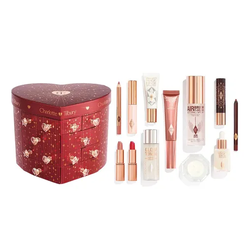 Mỹ phẩm - Bộ Trang Điểm Và Dưỡng Da Charlotte Tilbury Charlotte's Beauty Treasure Chest Of Love 12 Món - Vua Hàng Hiệu