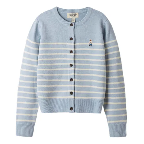 Thời trang WHOAU Cardigan - Áo Cardigan Nữ WHOAU Steve R-Neck Cardigan WHCKE4912F Màu Xanh Nhạt Size S - Vua Hàng Hiệu