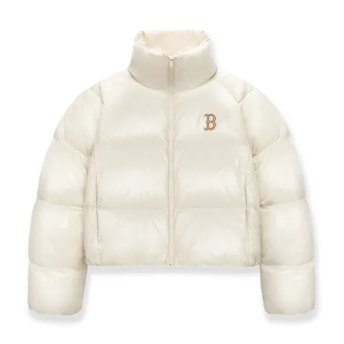 Áo Khoác Nữ MLB Crop Glossy Curve Padding Boston Red Sox 3FDJB2046-43CRD Màu Trắng Kem Size S - Thời trang - Vua Hàng Hiệu